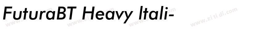 FuturaBT Heavy ltali字体转换